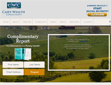 Tablet Screenshot of caseywealthconsultants.com